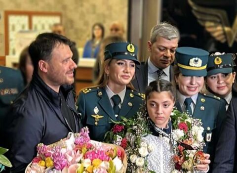 Əminə Əliyeva Bakıda belə qarşılandı – FOTO