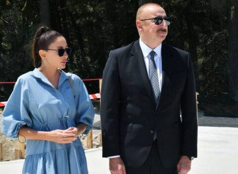 Prezident və xanımı Ağdam Muğam Mərkəzinin açılışında iştirak ediblər