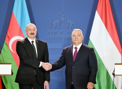 İlham Əliyev və Viktor Orban mətbuata birgə bəyanatla çıxış etdi