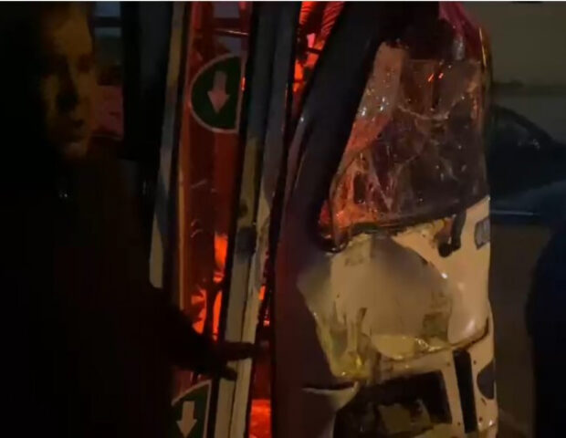 Bakıda iki sərnişin avtobusu toqquşub: Xəsarət alanlar var – VİDEO