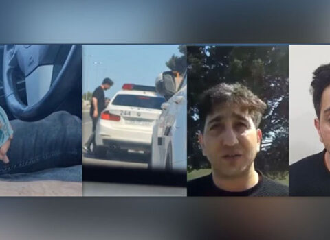 Yol polisini təhdid edən sürücü həbs olundu – Anbaan video