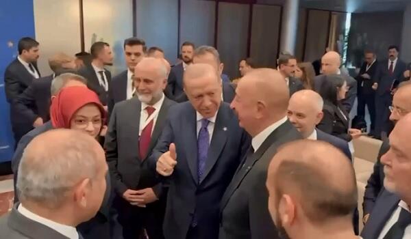Ərdoğanın Əliyevlə görüşdə Paşinyana əl jesti… – Video