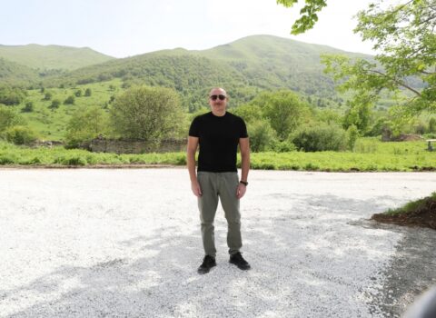 Laçın sakinləri Prezidenti, görün, necə qarşıladı – VİDEO