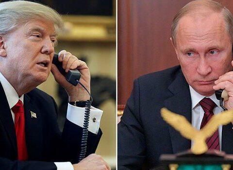 Tramp və Putin arasında telefon danışığı başladı