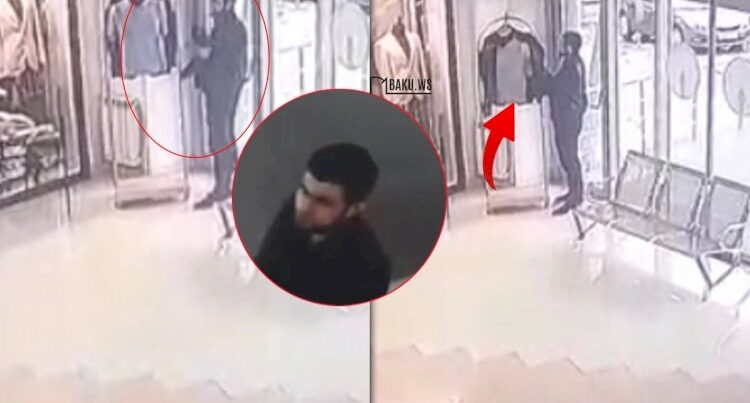 Bakıda kişi “Mall”dan 135 manatlıq gödəkçəni belə oğurladı – ANBAAN VİDEO