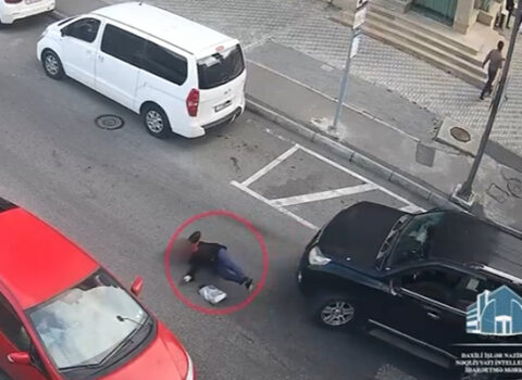 Qadağan edilmiş yerdən yolu keçməyin nəticələri… – VİDEO