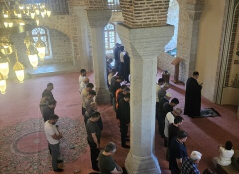 Şuşada bayram namazı qılındı