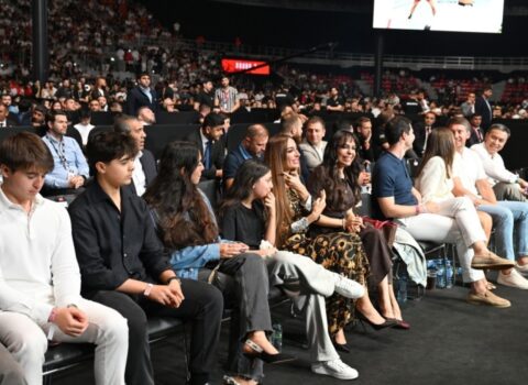 Prezidentin ailə üzvləri “UFC Fight Night”ı izləyiblər – FOTOLAR