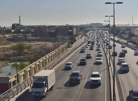 Bakının bir sıra yollarında tıxac yaranıb – SİYAHI