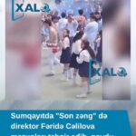 Sumqayıtdakı 30 nömrəli məktəbdə son zəng biabırçılığı: Direktorun bu hərəkəti gündəm oldu – VİDEO