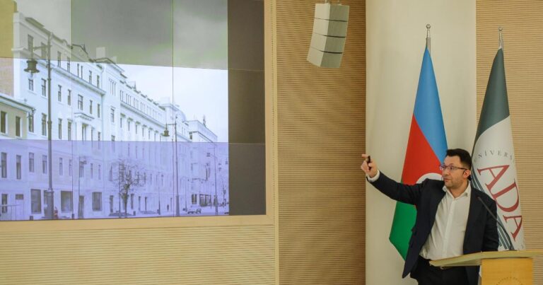 Dövlət Komitəsindən memarlar üçün yenilik: tanınmış memar Aleksey Ginzburqun Bakıda mühazirəsi təşkil olundu