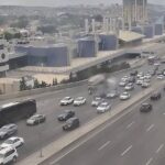 Bakının bir sıra yollarında nəqliyyatın sıxlığı yarandı