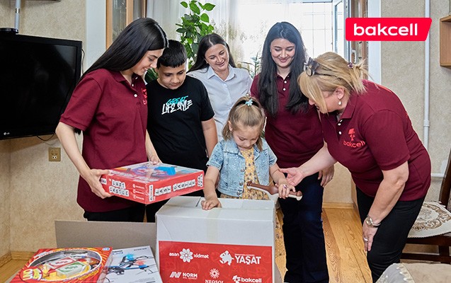 “Bakcell” “YAŞAT” Fondunun “Hədiyyə Karvanı” layihəsinə qoşuldu – Fotolar