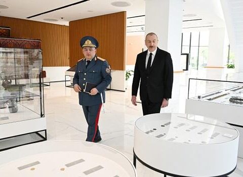 Prezident İlham Əliyev DGK-nın yeni inzibati binasının açılışında iştirak etdi
