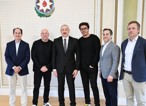 Prezident İlham Əliyev UFC-nin prezidentini qəbul etdi