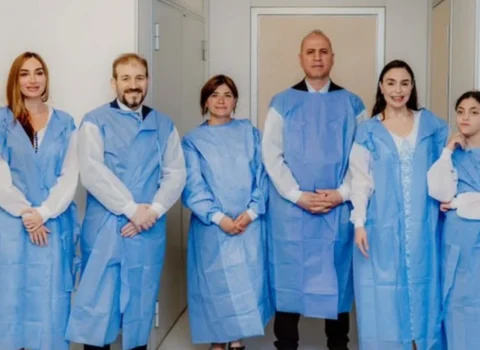 Leyla və Arzu Əliyevalar “Yeni Klinika”da – FOTO