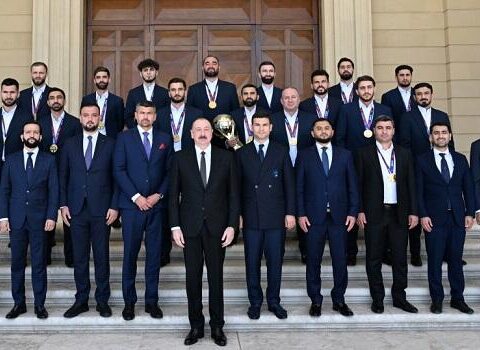 Prezident milli komandamızın üzvlərini qəbul etdi