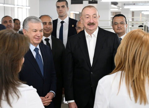 Onlar danışdı, Prezident tərcümə etdi – Video