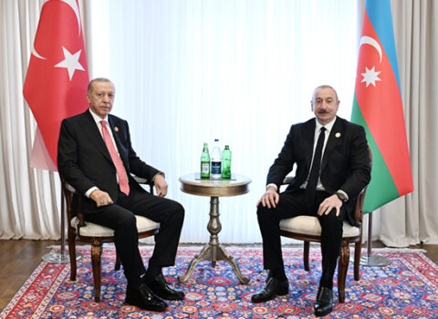 Prezident Xankəndidə Ərdoğanla görüşdü
