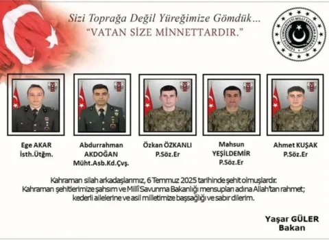 Türkiyədə metan qazından zəhərlənən 8 hərbçi şəhid oldu