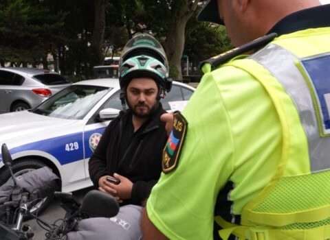 Polis motokuryerlərə nəzarəti gücləndirdi – VİDEO