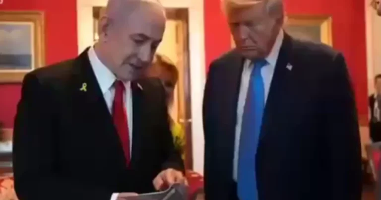 Netanyahu Trampa hədiyyə hazırlatdırıb – FOTO