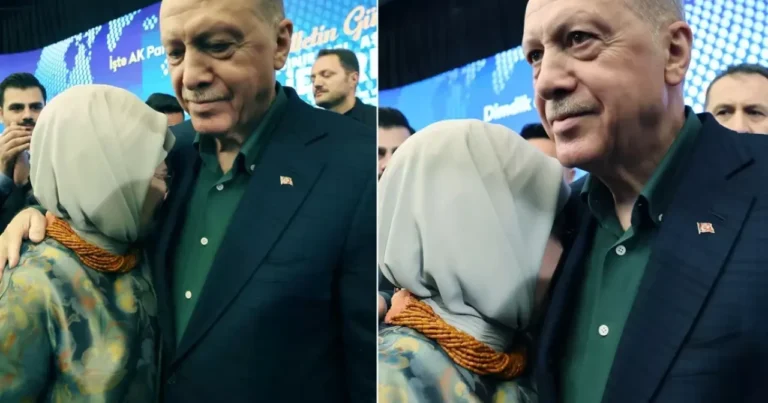 Xanımı Ərdoğanı qucaqlayıb ağladı – Təsirli anlar + VİDEO