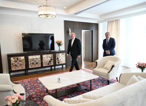 Prezident Xankəndidə… – Foto