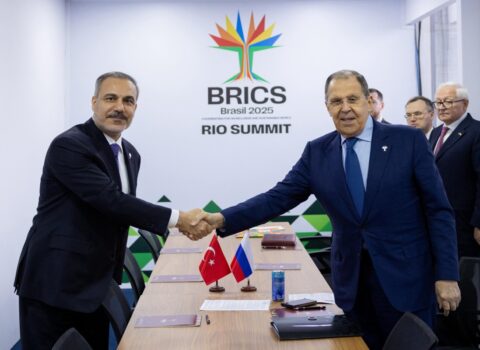 Hakan Fidan Sergey Lavrovla Braziliyada görüşdü