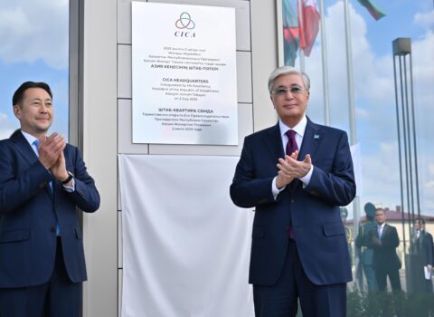“Yeni və möhtəşəm qərargah binasının istifadəyə verilməsi mühüm tarixi hadisədir” – Tokayevə TƏŞƏKKÜR – FOTO