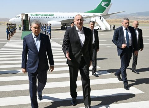 Qurbanqulu Berdiməhəmmədov Füzuli rayonuna gəldi