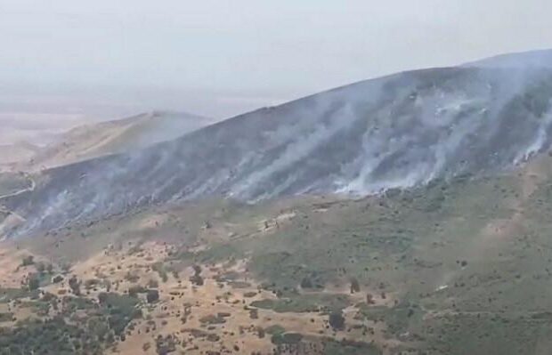 Hadrut qəsəbəsi istiqamətində yanğın davam edir