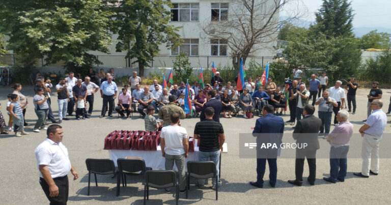 Növbəti köç Həsənriz kəndində: açarlar təqdim edildi – FOTOLAR