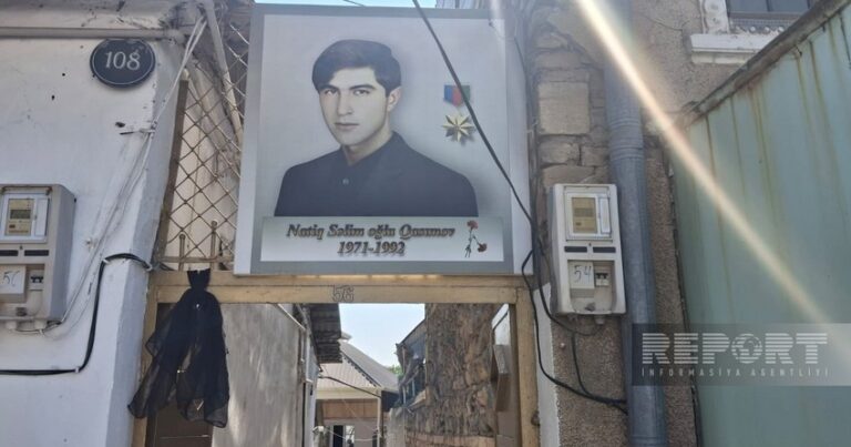 Natiq Qasımovun anası ilə vida mərasimi keçirilir – FOTO