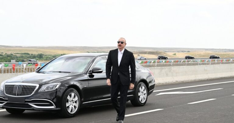 Prezident Əhmədbəyli-Füzuli-Şuşa yolunun açılışında – FOTOLAR
