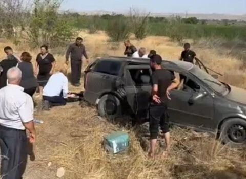 Şəhid ailəsi qəzaya düşdü: 5 nəfər yaralandı – FOTOLAR