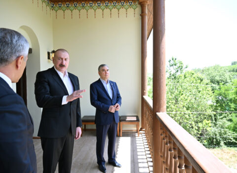 Liderlər Mehmandarovların malikanə kompleksində – FOTOLAR