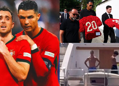 Hamı dəfndə idi, Ronaldo tətildə… – Fotolar