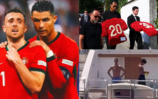 Hamı dəfndə idi, Ronaldo tətildə… – Fotolar