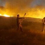 Ağdamda növbəti güclü yanğın: Helikopter cəlb olundu
