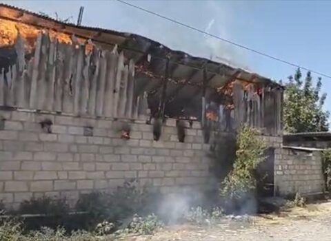 Ağcabədidə yanğın: Heyvanlar tələf oldu, xəsarət alan var