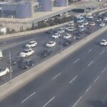 Bakının bir sıra yollarında tıxac yarandı