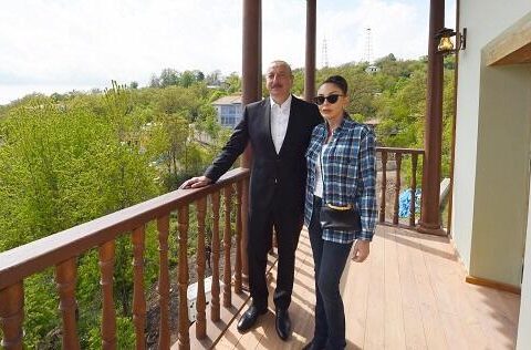 Prezident və xanımı Kəlbəcərdə