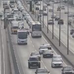 Bakının bir sıra yollarında tıxac yarandı
