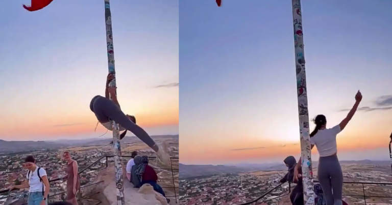 Türkiyədə turist qızın bu hərəkəti QALMAQAL YARATDI: Həbs olundu – VİDEO