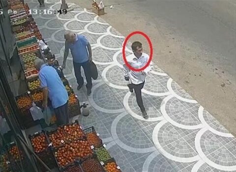 Bakıda azyaşlını soyan kameraya BELƏ DÜŞDÜ – VİDEO