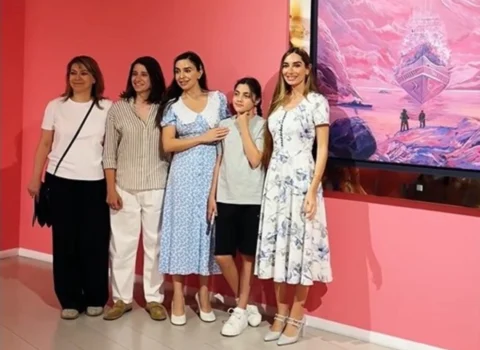 Leyla və Arzu Əliyevalar Müasir İncəsənət Muzeyində – VİDEO