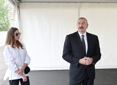 Prezident və xanımı “Hacıkənd” istirahət kompleksinin tikintisi ilə tanış oldular