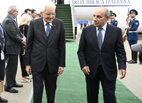 İtaliya Prezidenti Sercio Mattarella Azərbaycana rəsmi səfərə gəlib – FOTO