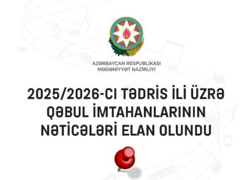 İncəsənət məktəb və mərkəzlərinə qəbulun nəticələri açıqlandı